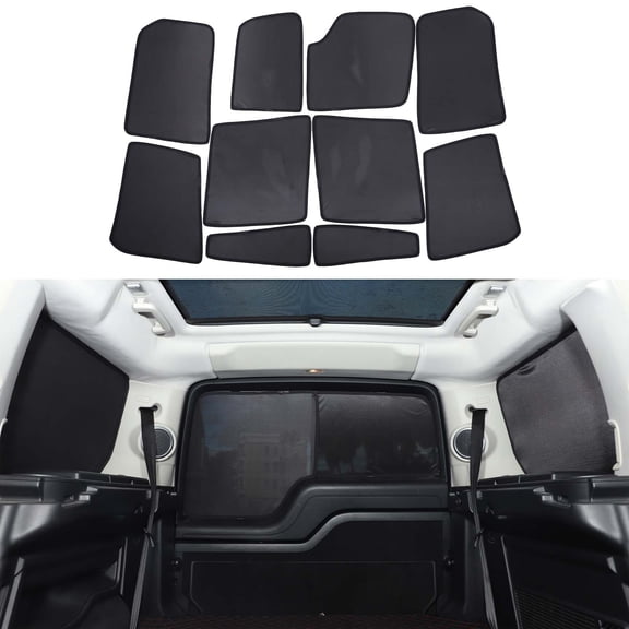 Full window yarn screens for Land Rover Discovery 4 2010-2016Window Screen Mosquito Net UV Blocker Sun Protector Glare HeatShield