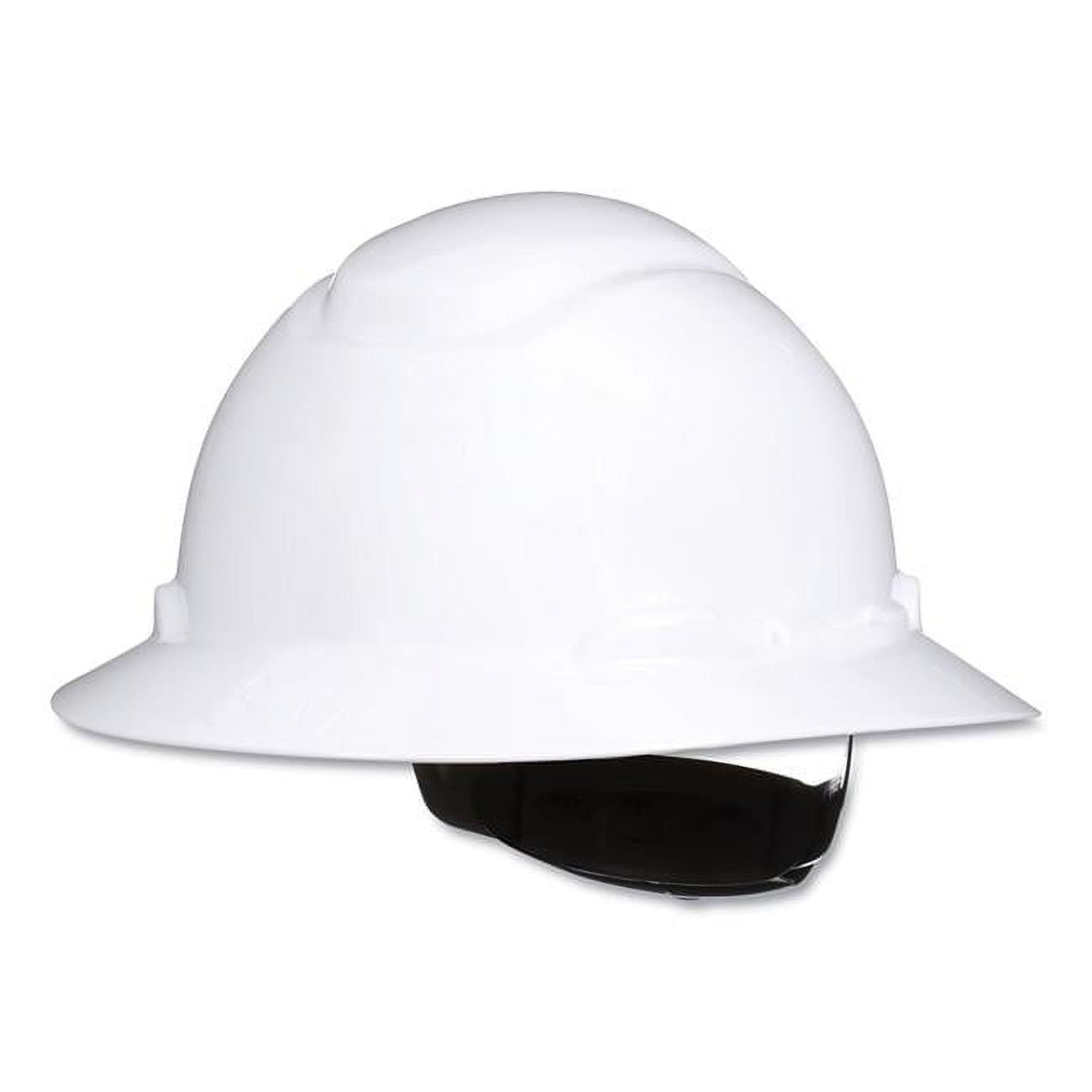 Fullbrimhardhat Ratchet Suspension Wuvicator Hard Hat & Cap, White