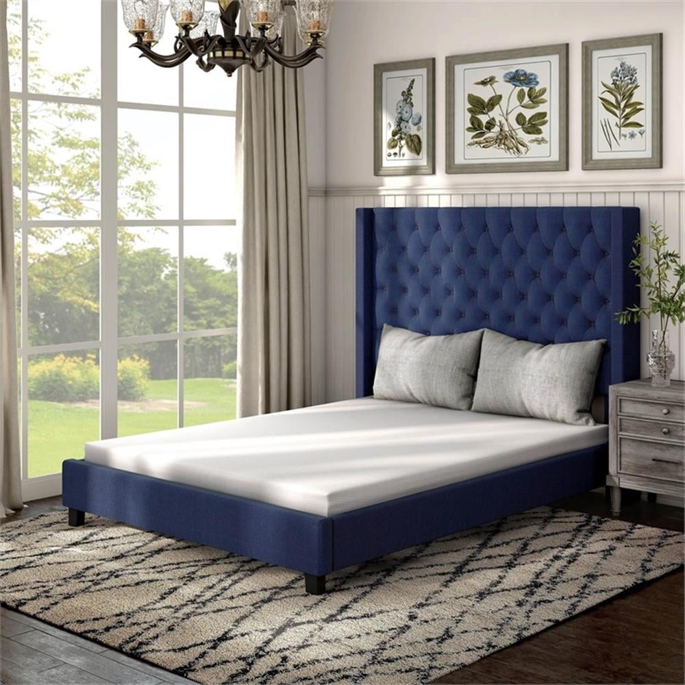 Queen White Gel Memory Foam Mattress with Bamboo Charcoal