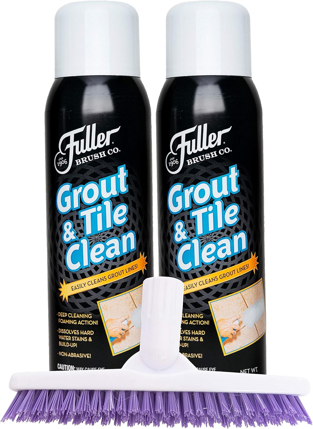 Fuller Brush Grout & Tile Cleaner Set - Heavy Duty Solution For ...