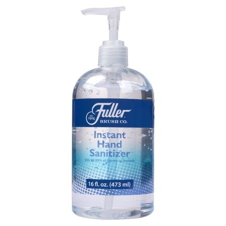 Fuller Brush Instant Hand Sanitizer - Gel Antimicrobial & Sanitizing Liquid For Clean Hands - Safe Moisturizing Antibacterial Cleaner - Travel Sized For Men & Women's Bag & Car (16 Oz. Bottle)