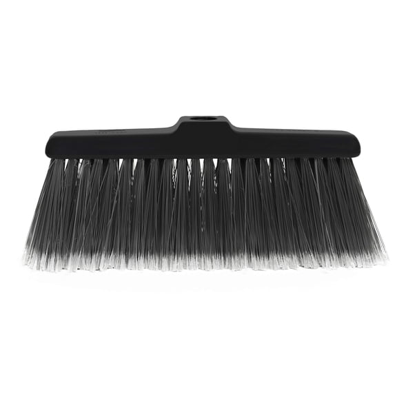Fuller Brush Black Kitchen Broom – Heavy Duty Floor Sweeper with Fine Bristles & Adjustable Steel Handle - Dust Sweeping for Home or Office Wood, Laminate, Linoleum and Tile Floors (Head for Broom)