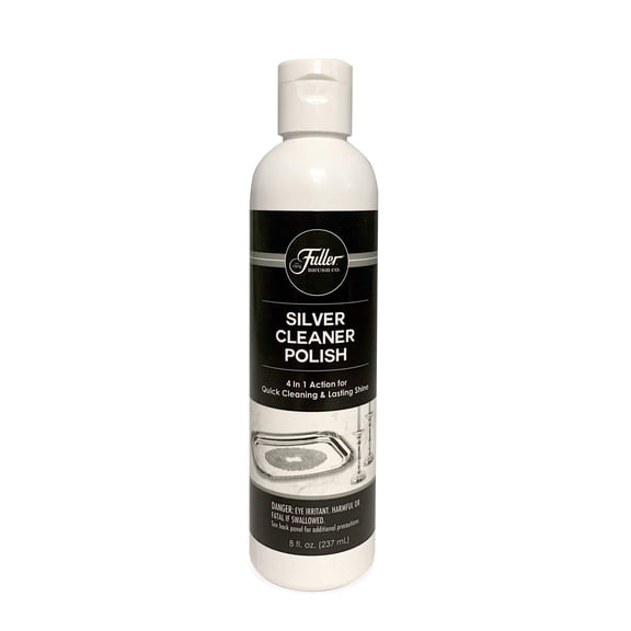 Fuller Brush Silver Cleaner Polish – 4-in-1 Cleaning Action Removes Tarnish, Cuts Film & Loosens Dirt – Anti-Tarnish Protection for Silver, 8 oz (Pack of 1)