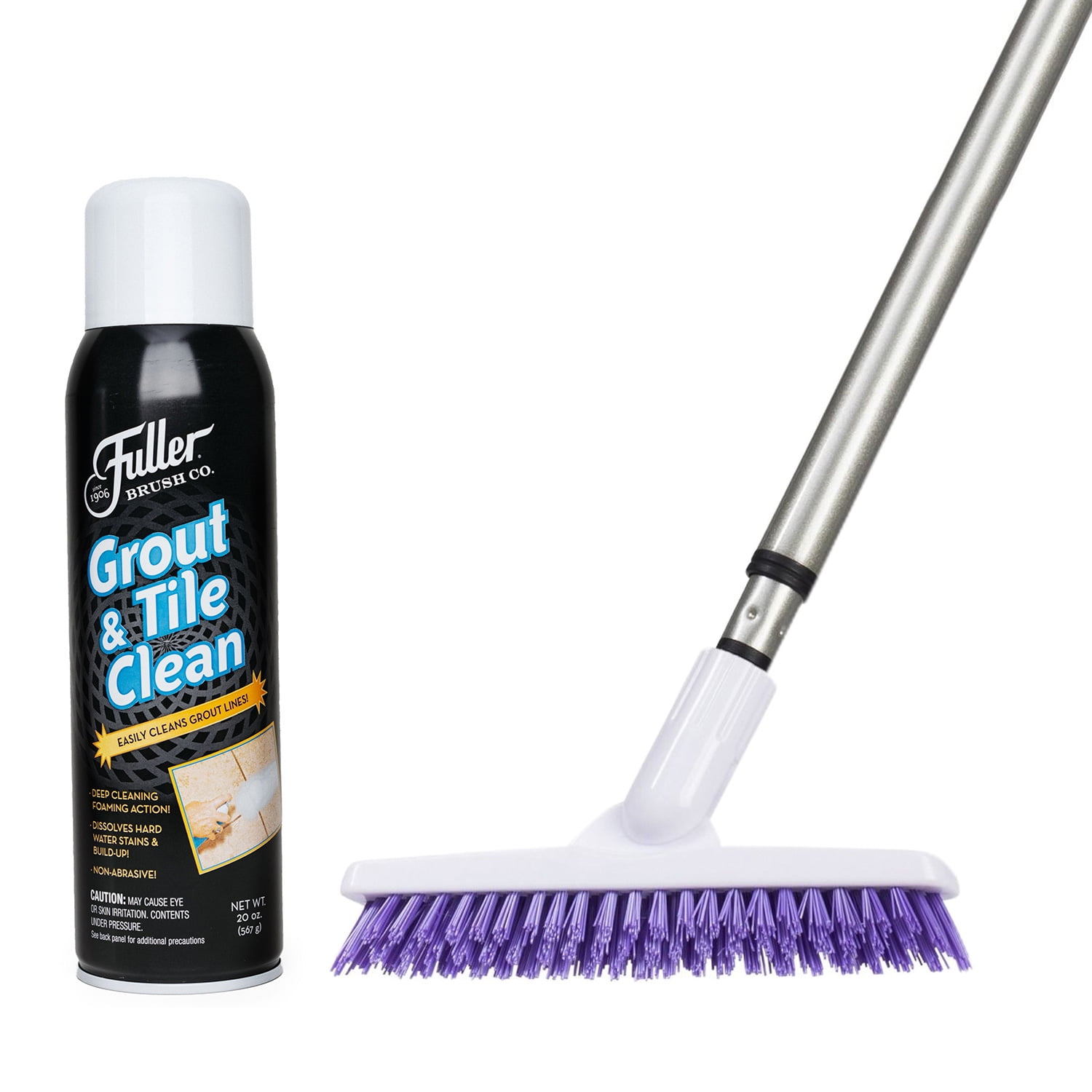 Fuller Brush Tile Grout E-Z Scrubber + Tile & Grout Cleaner - Lightweight  Multipurpose Power Surface Scrubber & Cleaner Brush - Perfect for Cleaning  Hard to Reach Areas 