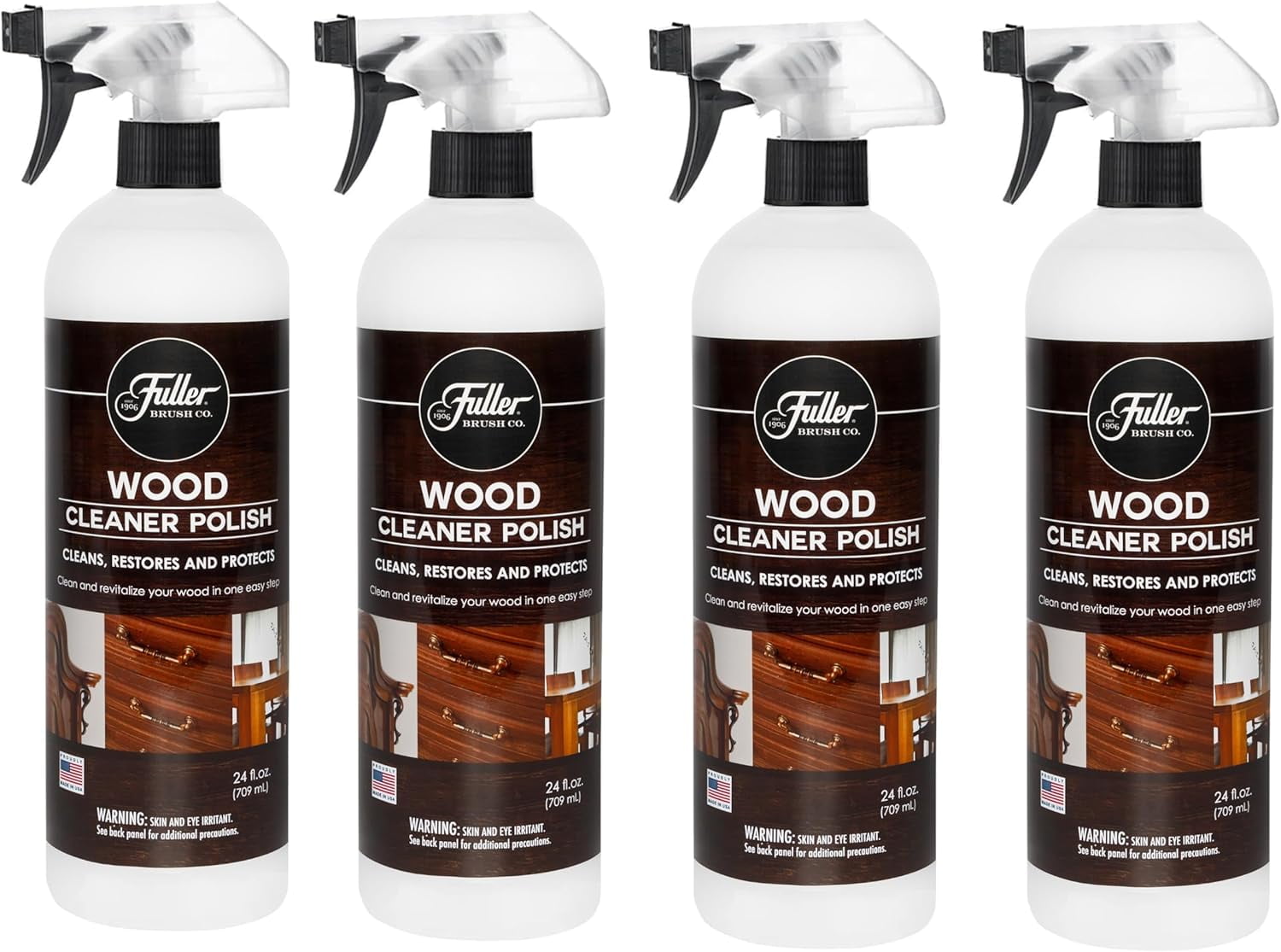 Fuller Brush Wood Cleaner Polish WaxFree Formula Removes Dust