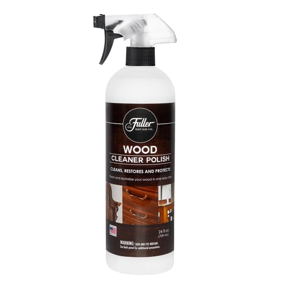 Fuller Brush Wood Polish & Cleaner – Conditions, Shines & Protects Wood Surfaces – Removes Dust, Smudges & Stains – Safe for Furniture, Cabinets, Tables & Trim - (Bottle with Sprayer - Pack of 1)