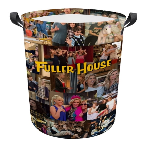 Fuller House Laundry Basket Laundry Hamper Storage Basket Organizer Hamper Storage Bins for Clothes Toys Box Nursery Hamper Gift Basket with Handles 13.4 x 16.5 inches