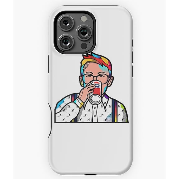 Fuller Rainbow Hair Funny Meme Phone Case for iPhone 16 15 14 13 12 11 Pro Max