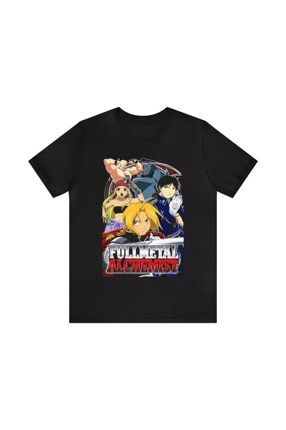 Fullmetal Alchemist Anime Tee Unisex Short Sleeve Shirt S-5XL