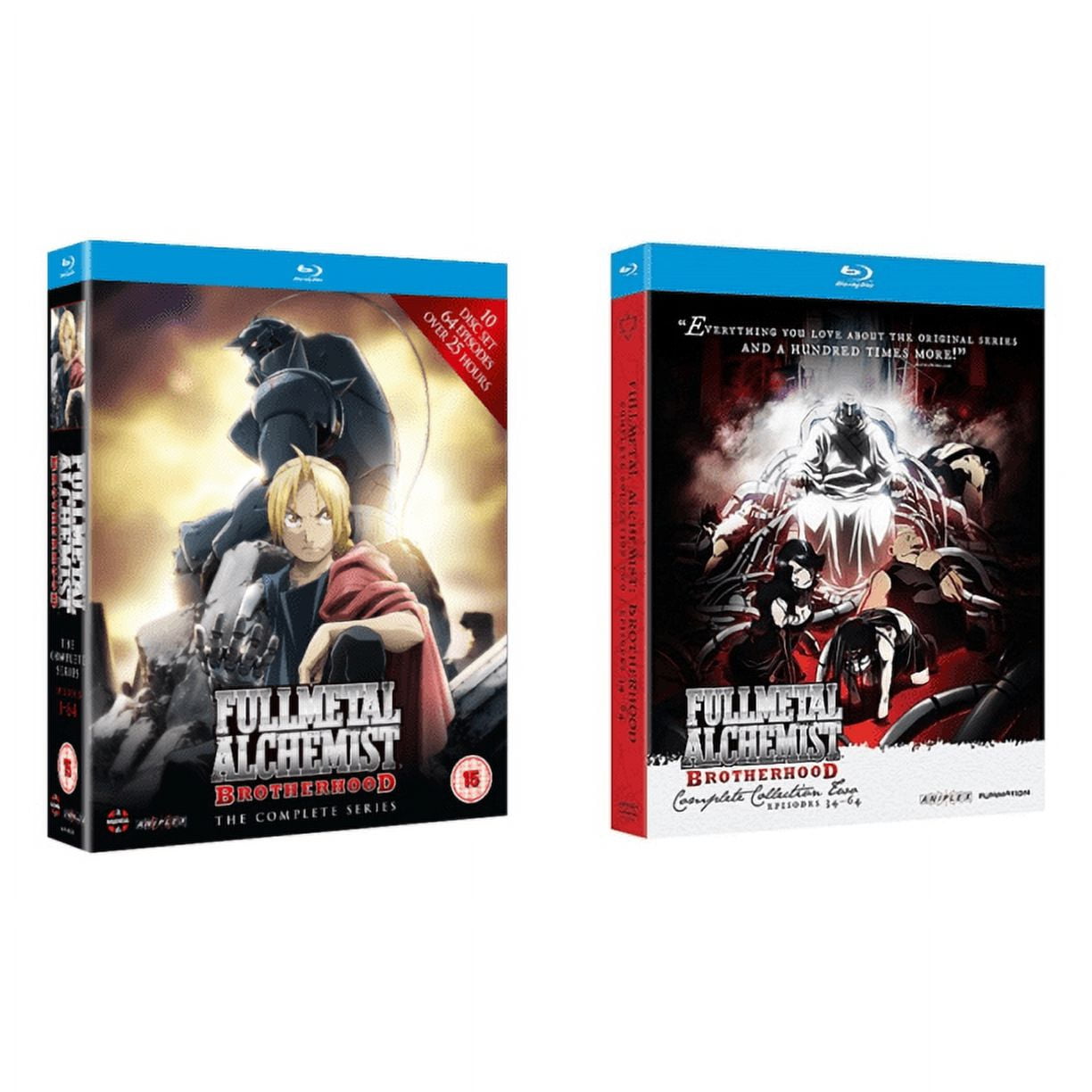 FULLMETAL ALCHEMIST: BROTHERHOOD Complete Collection 2 on Blu-ray and DVD, DVD Blu-ray Digital