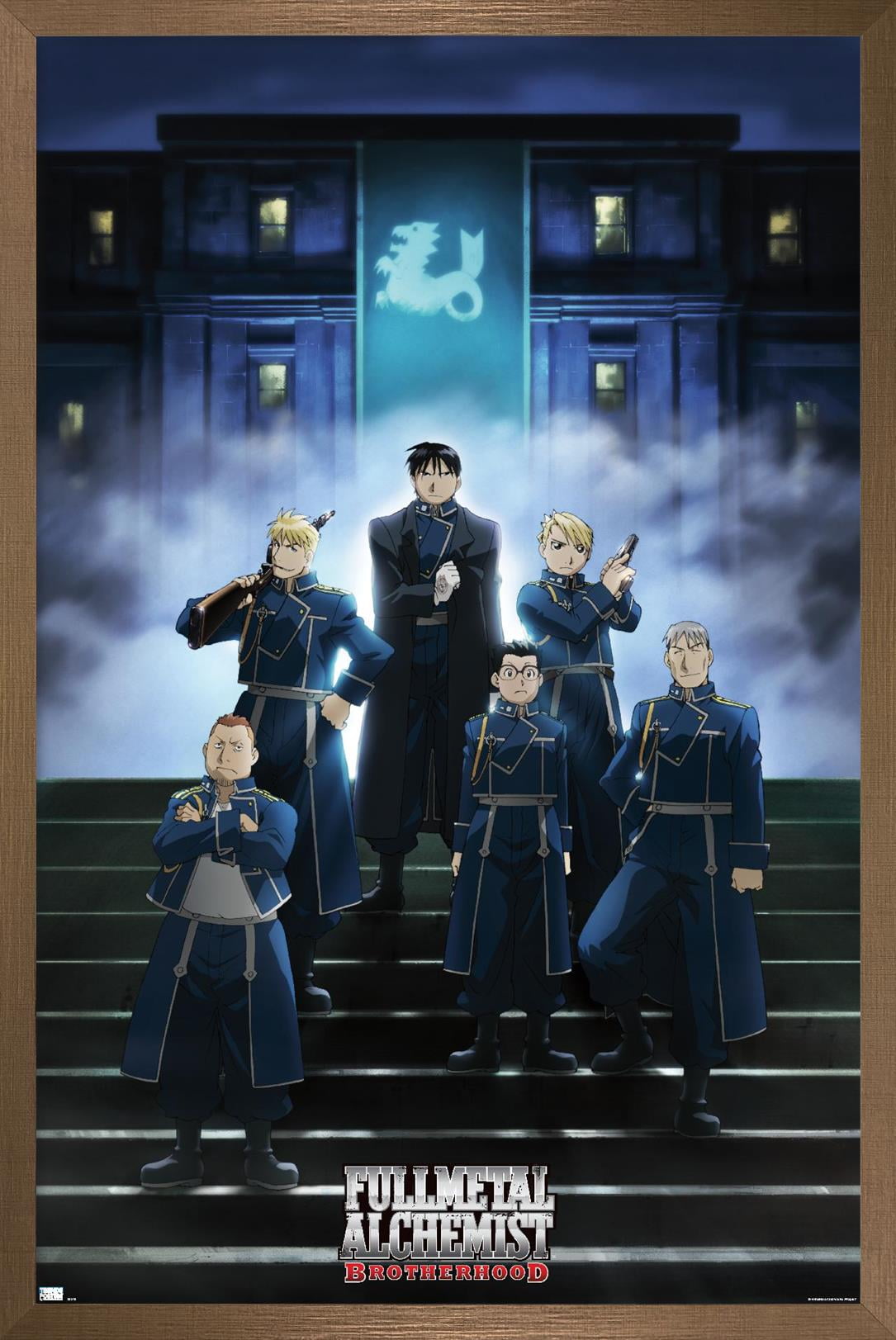Fullmetal Alchemist: Brotherhood - Key Art 2 Wall Poster, 14.725" x 22.375" Framed
