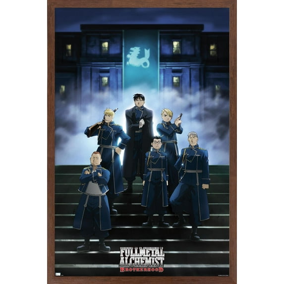 Fullmetal Alchemist: Brotherhood - Key Art 2 Wall Poster, 22.375" x 34" Framed