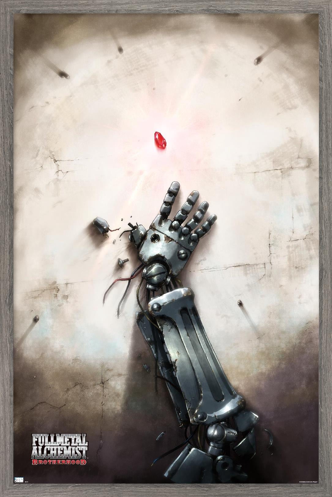 Fullmetal Alchemist: Brotherhood - Key Art 4 Wall Poster, 14.725" x 22.375" Framed