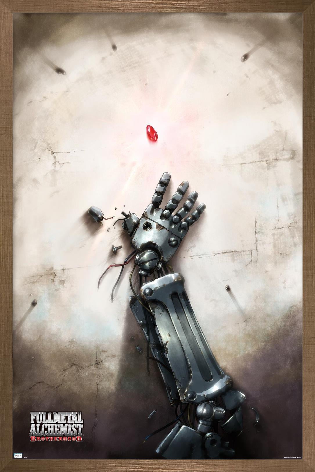 Fullmetal Alchemist: Brotherhood - Key Art 4 Wall Poster, 14.725" x 22.375" Framed