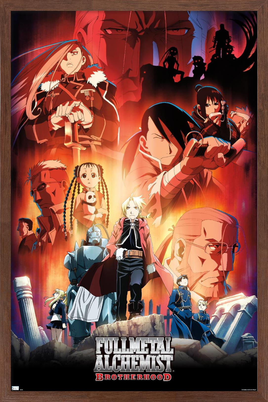 Fullmetal Alchemist: Brotherhood - Key Art 5 Wall Poster with Magnetic  Frame, 22.375 x 34