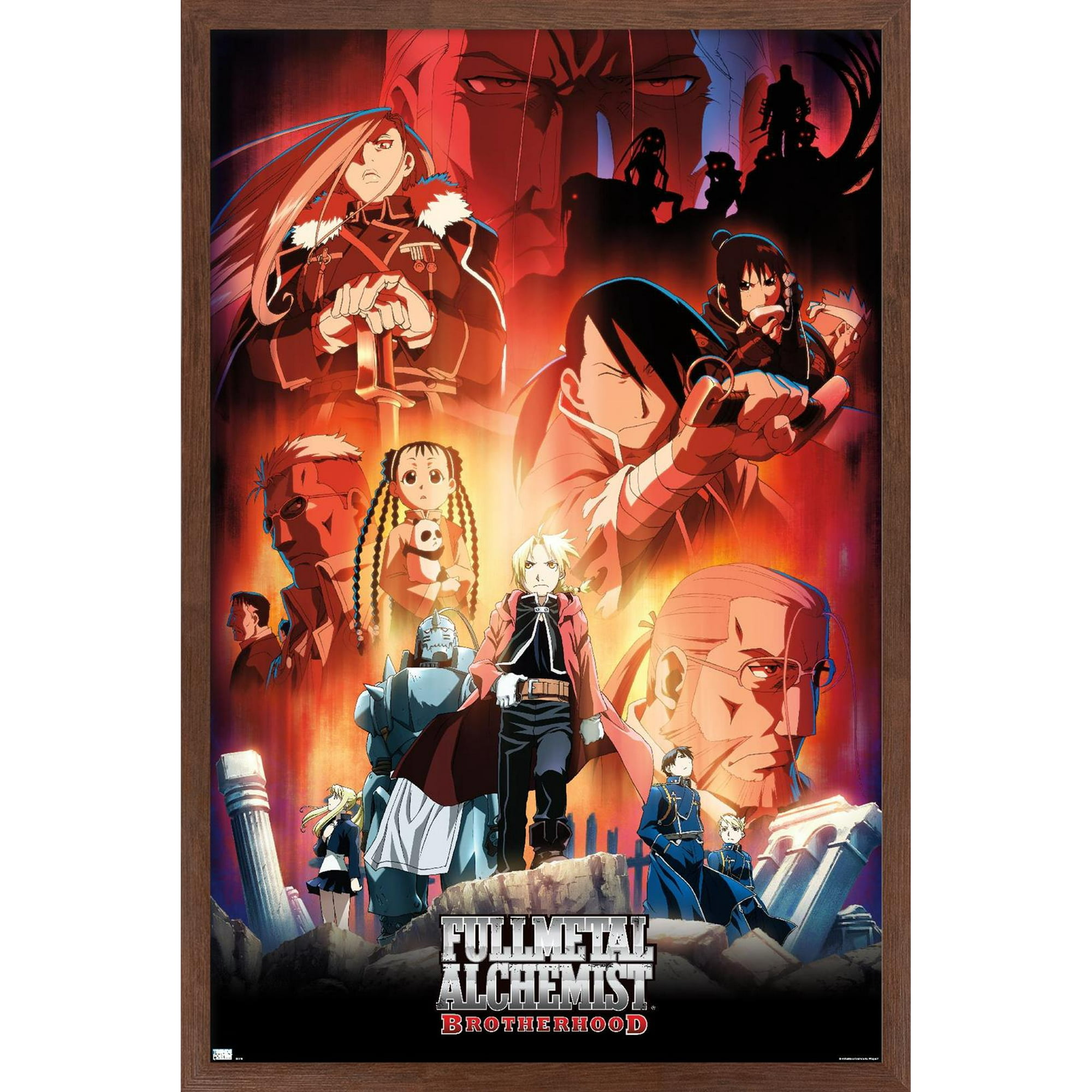 Fullmetal Alchemist: Brotherhood - Key Art 1 Wall Poster with Magnetic  Frame, 22.375 x 34