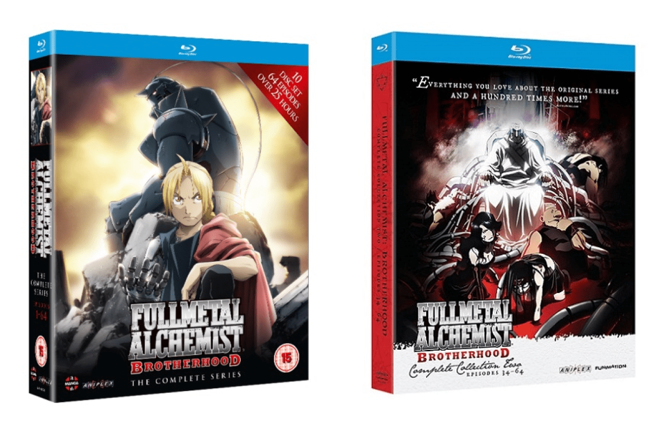 Fullmetal Alchemist Brotherhood Complete Anime Series Seasons 1-2