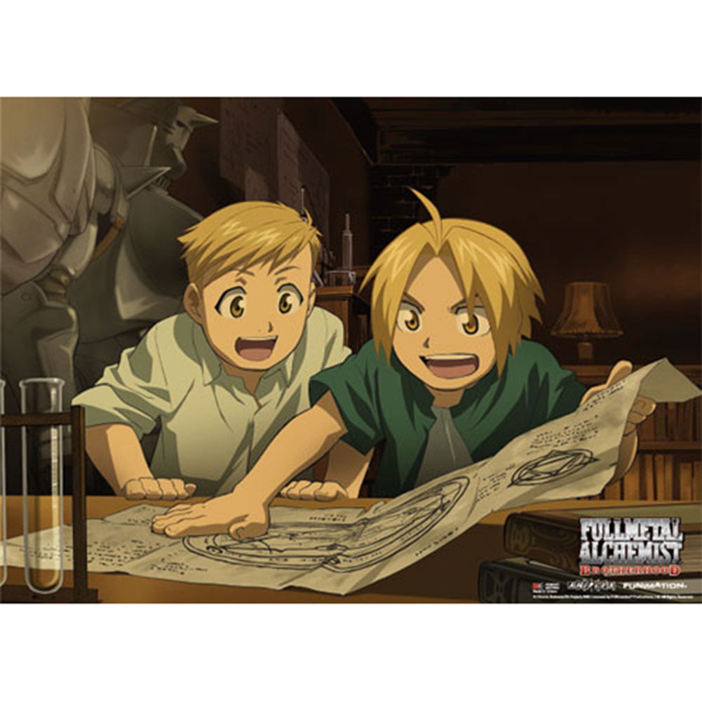 FullMetal Alchemist Anime Edward and Alphonse on White Refrigerator Magnet  NEW