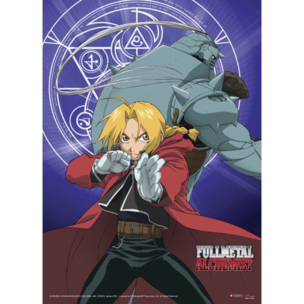 Fabric Poster - Fullmetal Alchemist Brotherhood - New Ed Wall Scroll  ge77579 