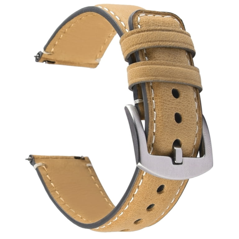 Vintage leather watch strap 18mm hot sale