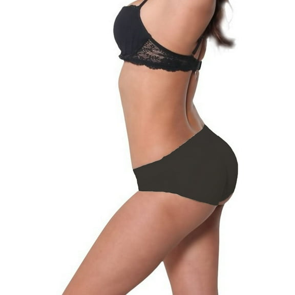 Fullness  Air Flow Padded Panty Buttocks Enhancer, Medium - Black