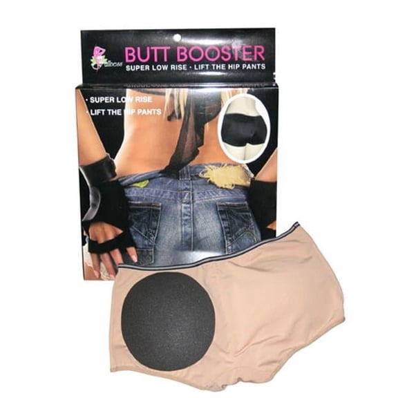 Fullness KL7013-S-Beige Butt Booster - Super Low Rise Lift the Hip Pants - Beige, Small