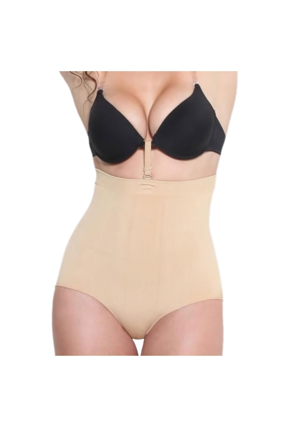 KL8056-SM-Black High Waist Full Back Bottom Body Shaper, Small & Medium - Black