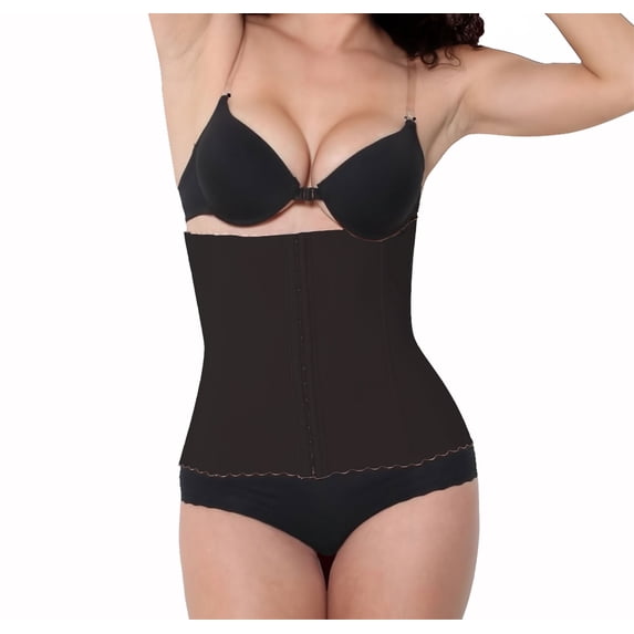 Fullness KL8198-2XL-Black Powernet Waist Cincher Girdle Body Shaper, 2XL - Black