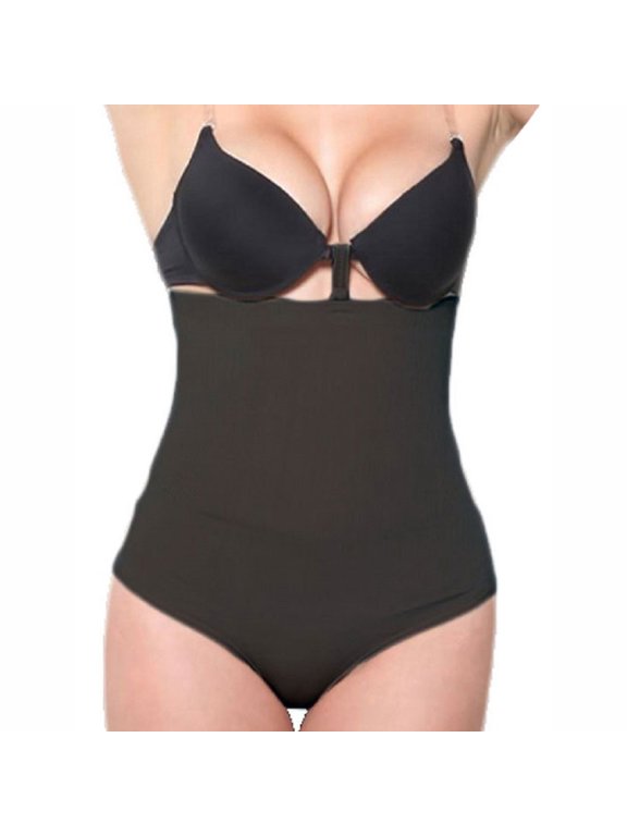 High Waist Thong Back Body Shaper - 2XL - Black