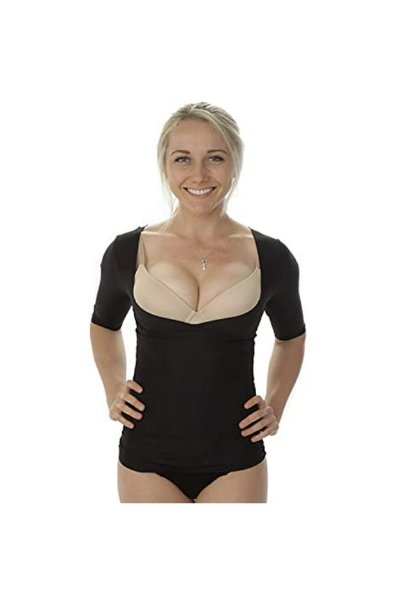 Women Arms Shaper Bodysuit Tummy Control Back Support Compression Sleeve Shapewear