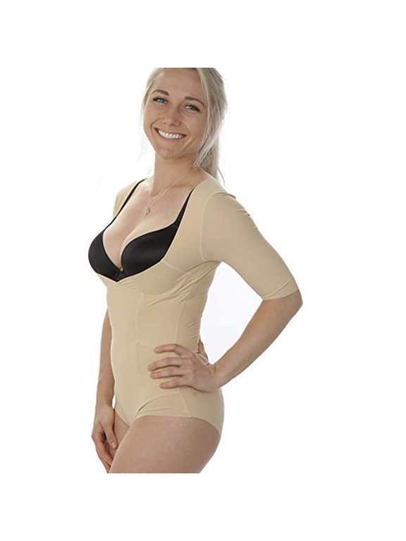 Women Arms Shaper Bodysuit Tummy Control Back Support Compression Sleeve Shapewear