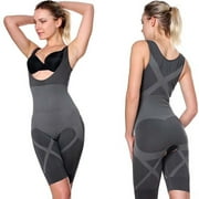 Fullness Womens Bamboo Natural Fiber Magic Slim Body Full Body Suit Shaper