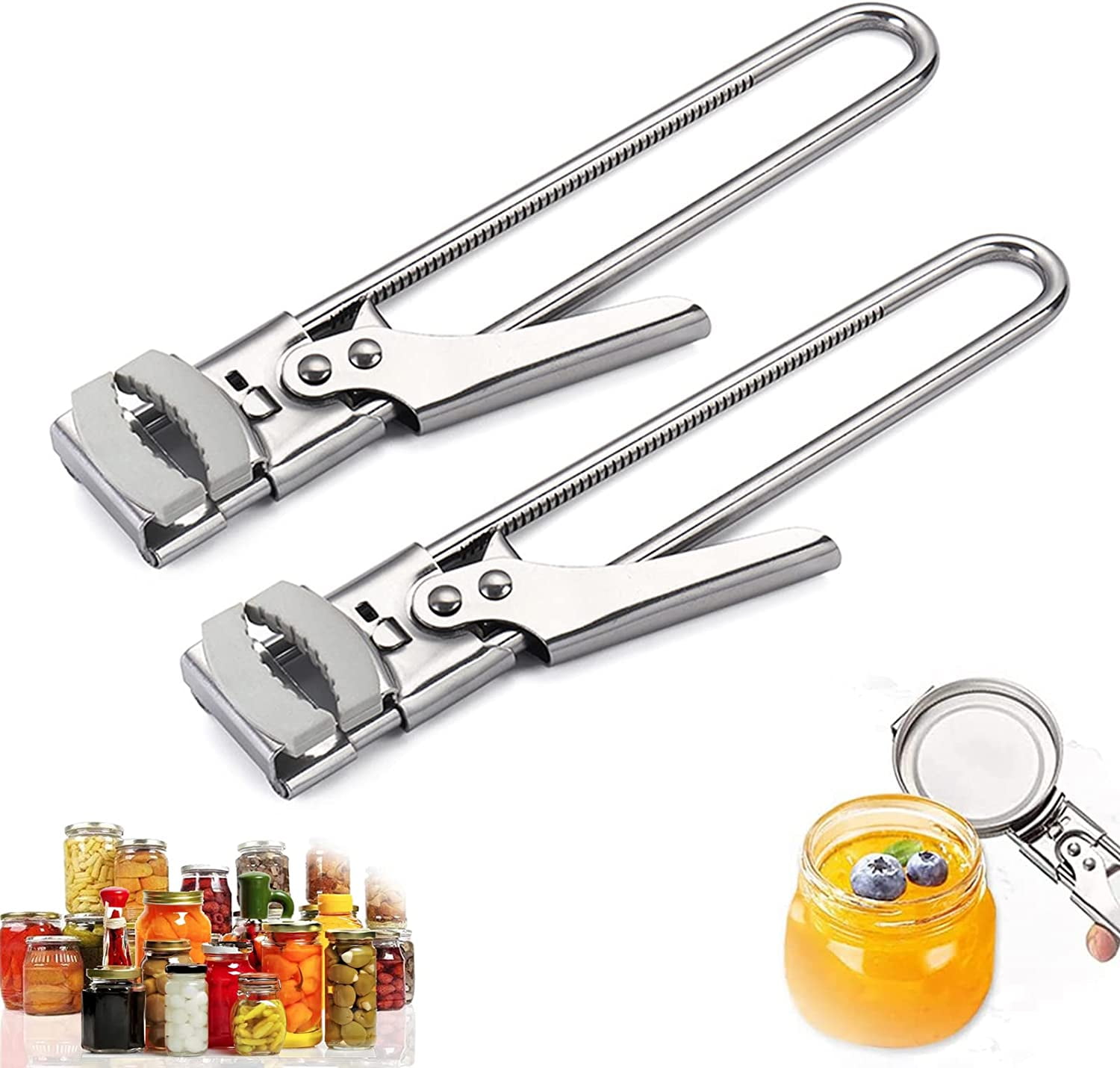 4-in-1 Can Opener & Jar Opener Tool - Perfect for Seniors with Arthritis,  Arthritic Hands - Durable Kitchen Tools, Ideal Gift for Elderly Women 