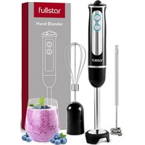 Fullstar - Handheld Electric Immersion Blender, 9-Speed, Hand Mixer for Kitchen - 3-in-1, Black