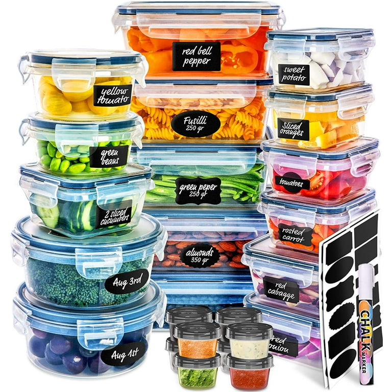 California Home Goods 15-Piece Leftover Food Containers 