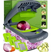 Fullstar - Vegetable Chopper, Food Chopper, Onion Chopper with Container - 4 Blades, Gray