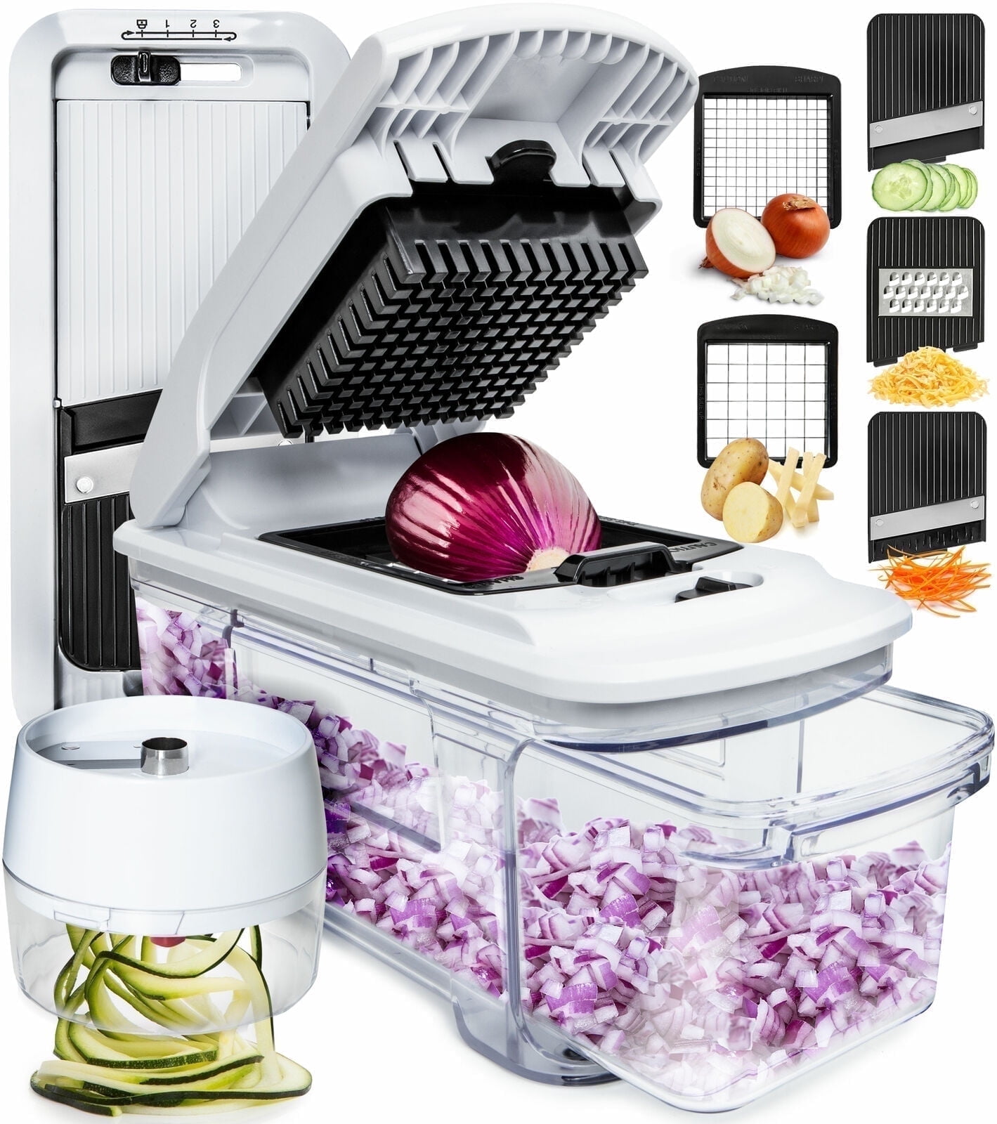 Fullstar, Vegetable Chopper, Onion Food Chopper with Container