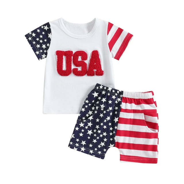 4th of july infant boy outfits