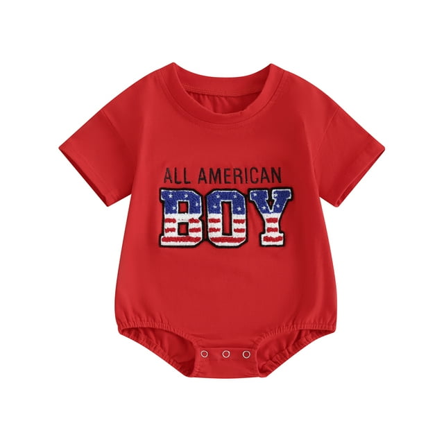 4th of july toddler romper