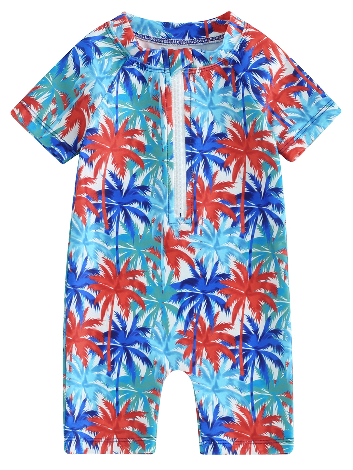 Fullvigor Baby Boy Rash Guard Swimsuit Sun Protection One Piece Zipper Shark Bathing Suit