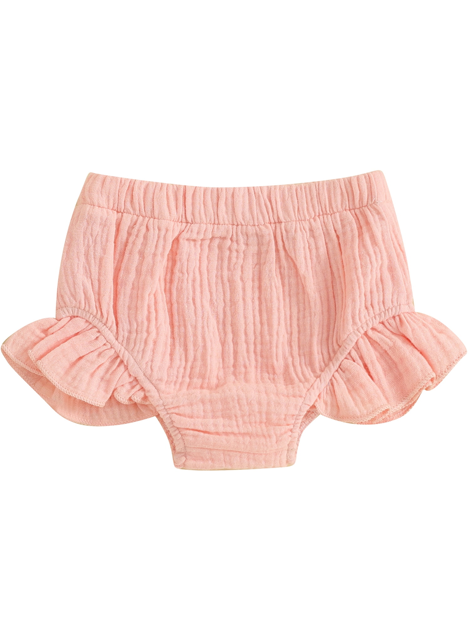 Fullvigor Baby Girls Cotton Gauze Ruffle Bloomer Shorts Ruffle Diaper