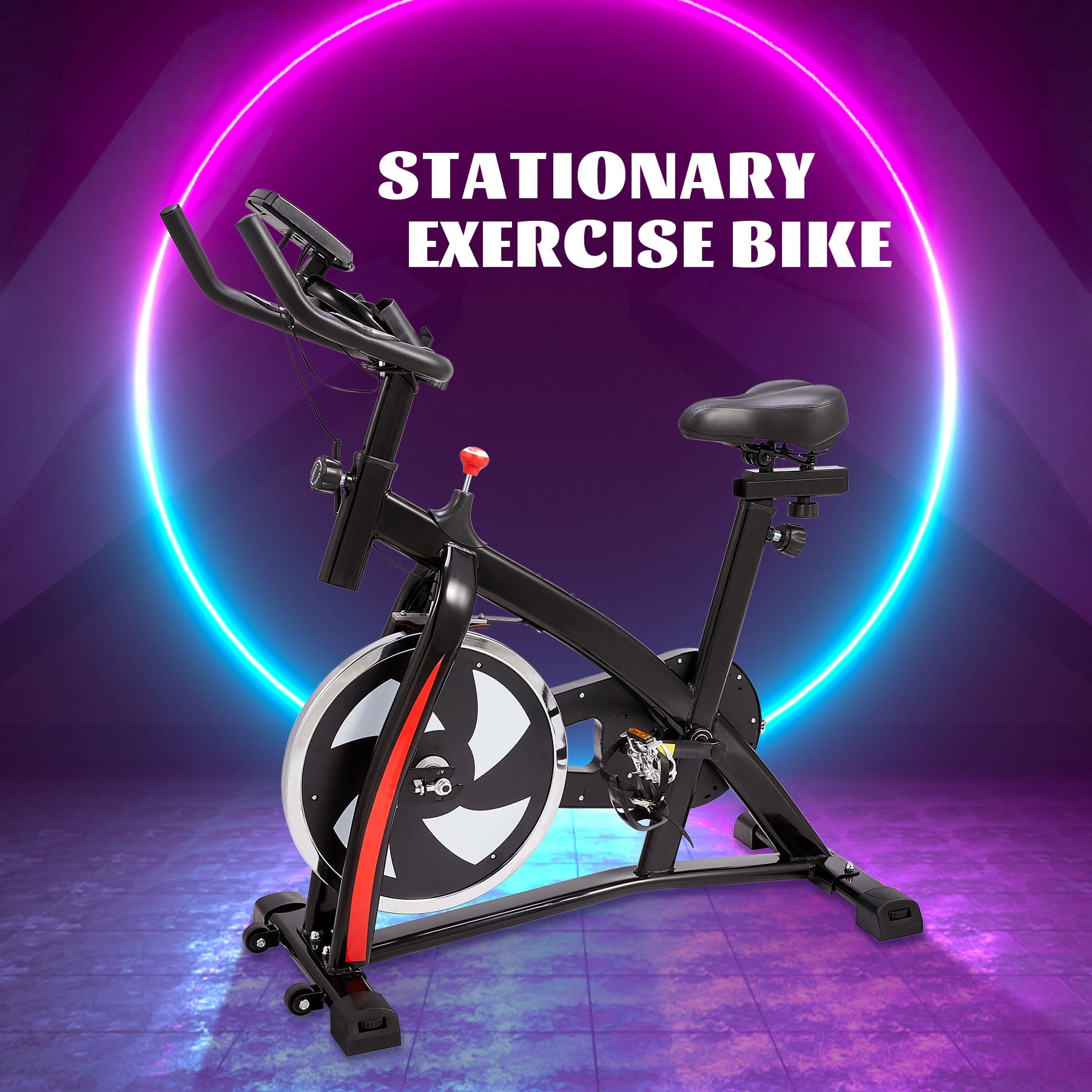 Fully Adjustable Stationary Exercise Bike Indoor Workout Gym Cycling