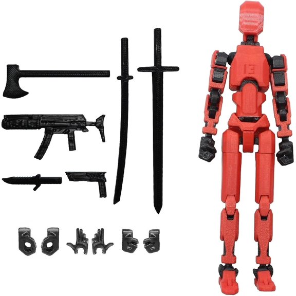 Fully Assembled 3D Printed Action Figure, Multi-Jointed Posable Titan 13 Model, Desktop Collectible Toy 13 Style