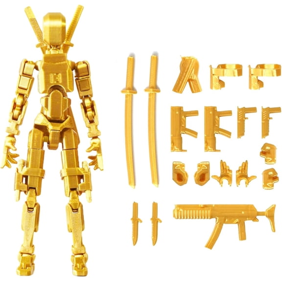 Fully Assembled 3D Printed Action Figure, Multi-Jointed Posable Titan 13 Model, Desktop Collectible Toy 13 Style