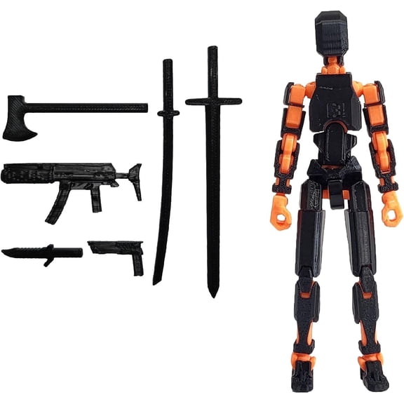 Fully Assembled 3D Printed Action Figure, Multi-Jointed Posable Titan 13 Model, Desktop Collectible Toy 13 Style