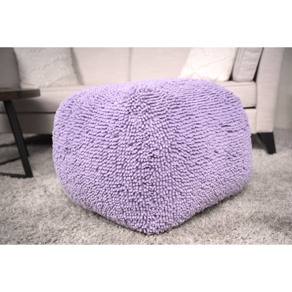 Fully Assembled Convenience - Microfiber Pouf for Instant Comfort at Home