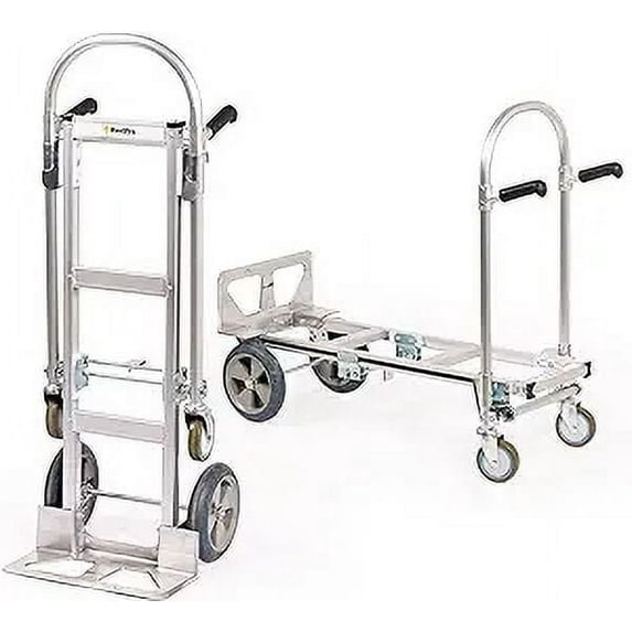 Fully Assembled Junior Heavy Duty Convertible Hand Truck with Double Grip Handles
