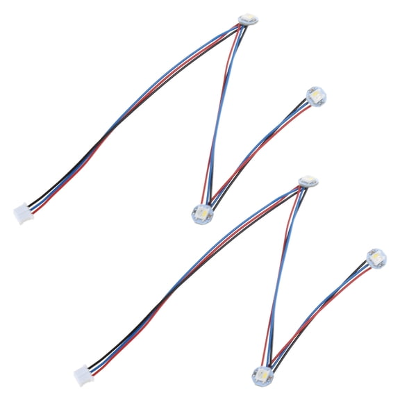 Fully Assembled Led Kit for 2.4 with 3 RGBW Button PCB Leds Connected by PTFE Wires