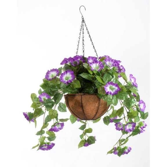 Fully Assembled Petunia Hanging Basket by OakRidgeTM