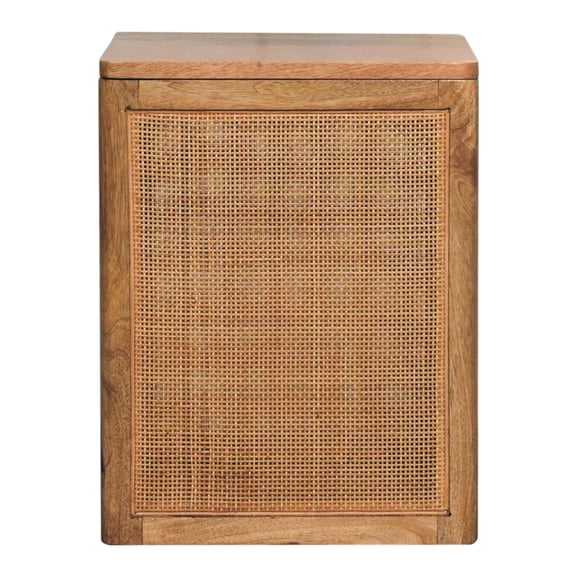 Fully Assembled Solid Mango Wood Storage Tray - 13.62 In Square, Beige Box With Insertion Height,